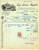 Documento originale, autentico 1929 BIELLA Cuoificio Luigi Antonio MAGLIOLA Fattura paracolpi CROMO  INVENI 1