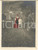 Fotografia d epoca originale 1910 ca VAL PELLICE Famiglia in campagna  Costume tradizionale Foto 9x12 cm 1
