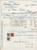Documento originale, autentico 1928 COMO Piazza Cavour 9 Tessuti LURATI E LEONI Succ. Abramo BARAZZONI Fattura 1