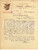 Documento originale, autentico 1937 CORATO Fabiano CATALDO Casa vinicola olearia  Lettera commerciale 1