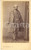 Fotografia d epoca originale 1870 ca BERGAMO Uomo in abito invernale da passeggio  Foto Andrea TARAMELLI CDV 1