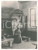Fotografia d epoca originale 1950 ca LUMMEN BELGIUM Photo Emile JAMINÉE Old woman near the fireplace 1