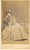 Fotografia d epoca originale 1865 GENOVA Giovane donna con ventaglio Foto G. B. SCIUTTO CDV 1