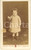 Fotografia d epoca originale 1890 ca PARIS Bambina in abito bianco  Foto SAINTEDME CDV 1