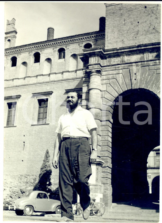 1955 ca CARPI Ernest BORGNINE nel paese della sua infanzia *Foto 13x18 cm