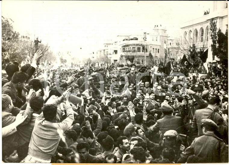 1960 DAMASCO (SIRIA) Presidente NASSER alla festa per anniversario R.A.U. *Foto