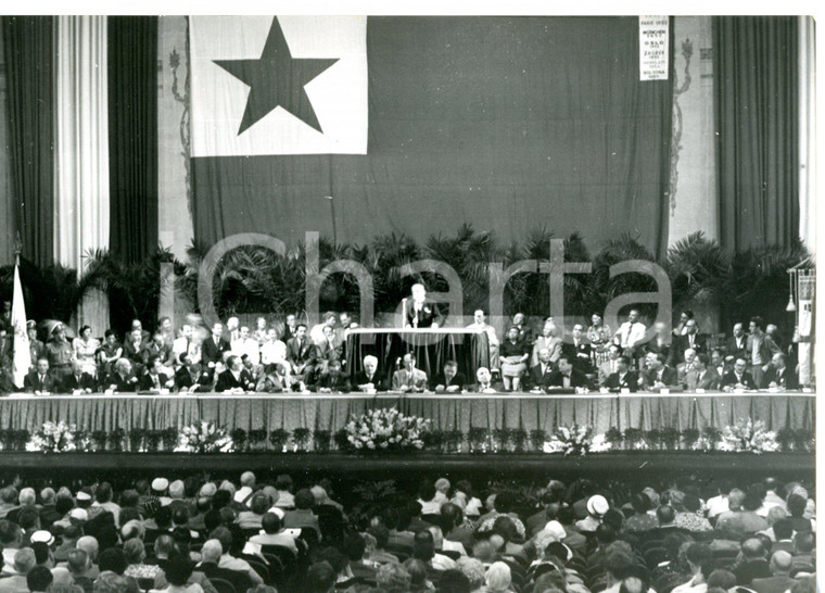 1955 BOLOGNA Teatro Comunale - Presidenza del Congresso di Esperanto *Foto 18x13