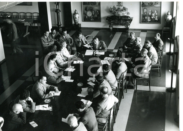 1957 TORINO Mostra Sanitaria - Conferenza stampa con Achille DOGLIOTTI *Foto 