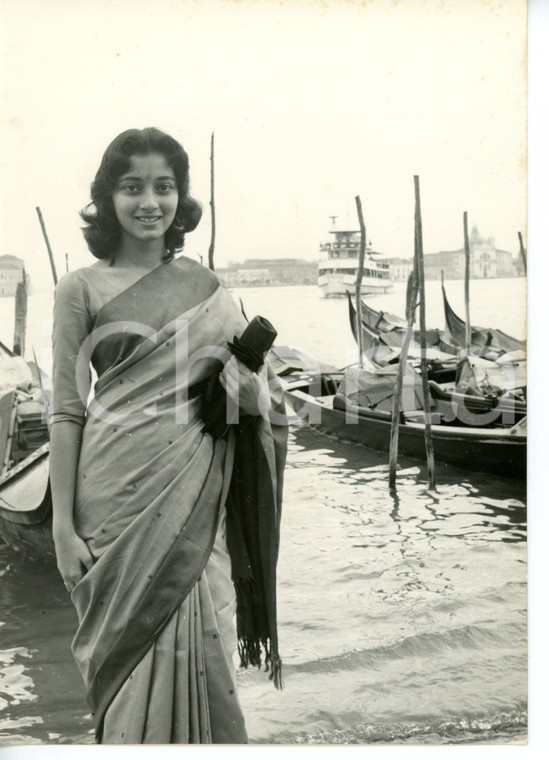 1959 VENEZIA Fleur EZEKIEL rappresentante dell'India al concorso MISS MONDO 