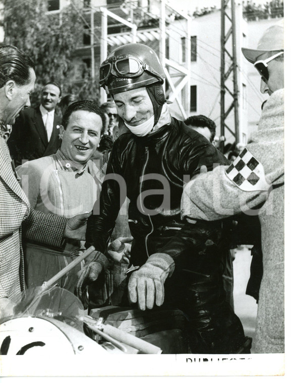 1955 G. P. OSPEDALETTI - MOTOCICLISMO Enrico LORENZETTI vincitore classe 250