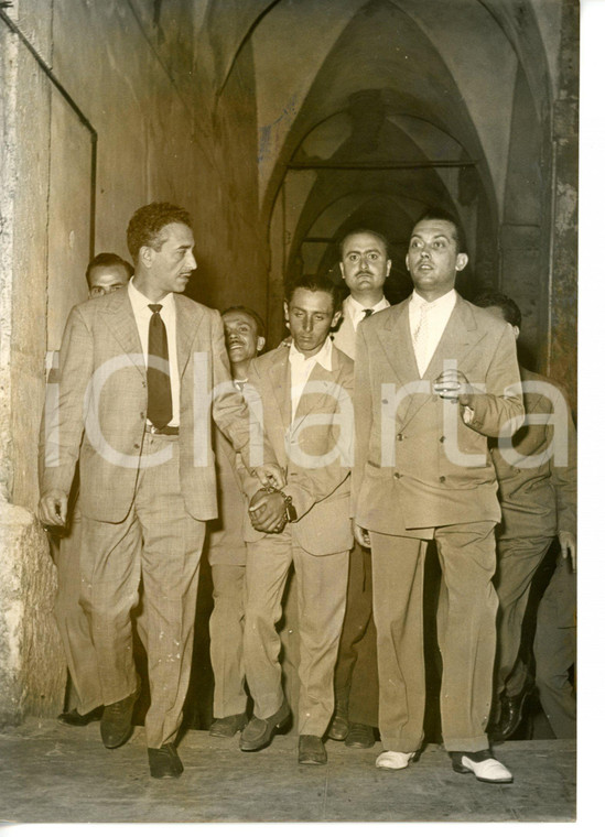 1956 ROMA - CRONACA NERA Assassino del benzinaio di Via Appia in arresto *Foto