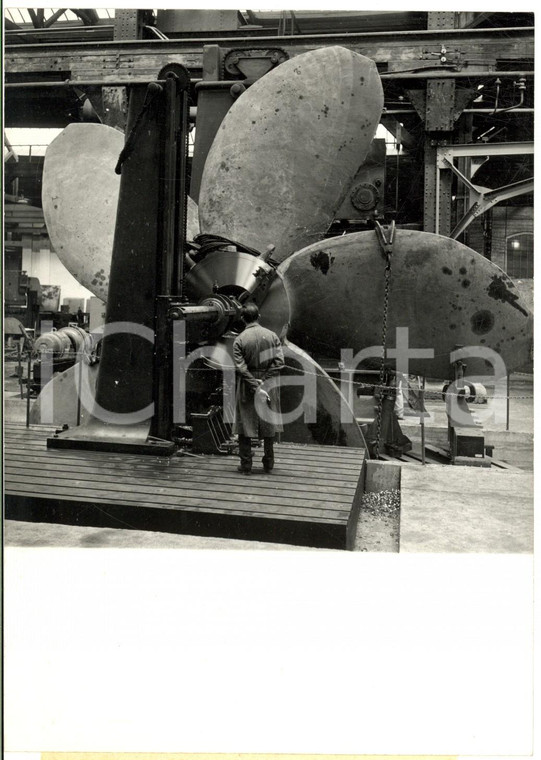 1959 LE HAVRE La più grande elica del mondo per nave petroliera - Foto 13x18