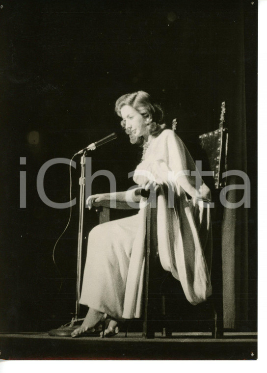 1958 GENOVA Marisa DEL FRATE a teatro dopo l'infortunio *Foto 13x18 cm