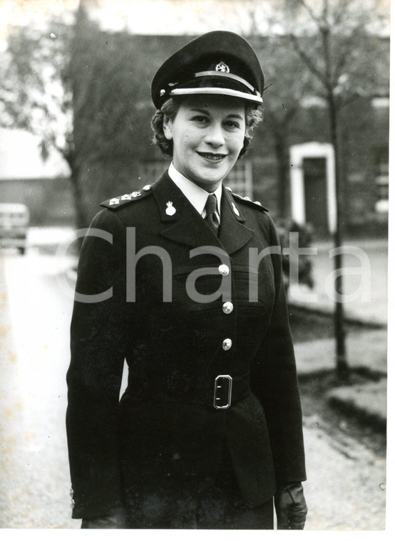 1957 BURY (UK) Women's Royal Army Corps - Rose HEILBRON wearing military uniform
