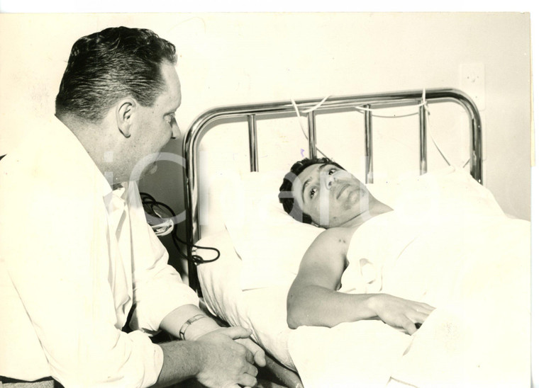 1955ca BOLOGNA Istituto Ortopedico Rizzoli - Paziente ricoverato dopo infortunio