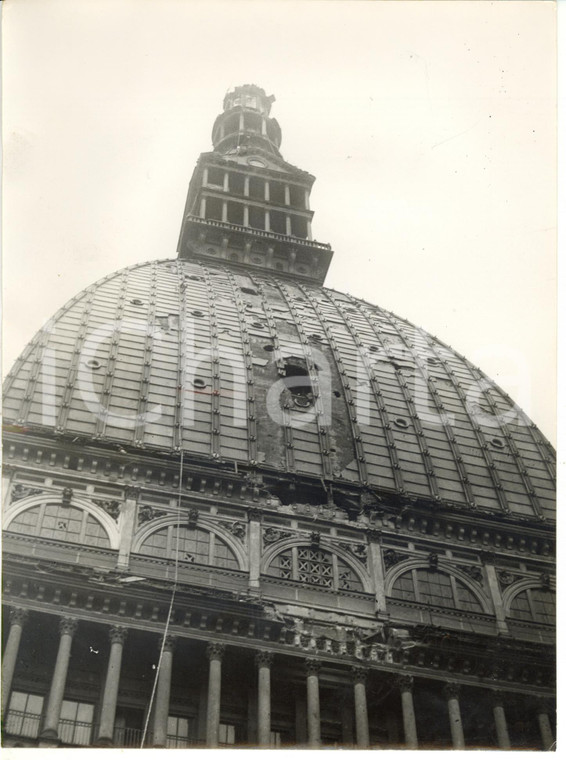 23 maggio 1953 TORINO Mole Antonelliana - Crollo della guglia dopo nubifragio