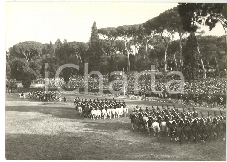 1958 ROMA Concorso Ippico - Carosello dei CARABINIERI *Foto 18x13 cm