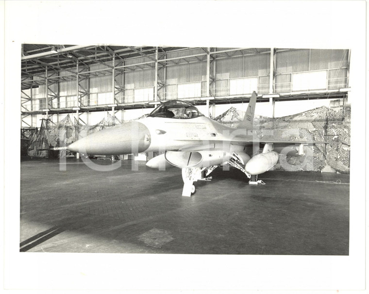 1985 ca AERONAUTICA MILITARE ITALIANA Aereo F-16 EAGLE - Foto 25x20 cm