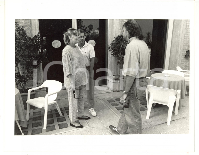 1985 ca VENEZIA Ciga Hotels - Kathleen TURNER con il marito Jay WEISS (4) *Foto