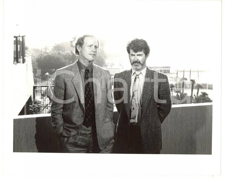 1988 FESTIVAL DI CANNES Ron HOWARD con George LUCAS *Foto 25x20 cm