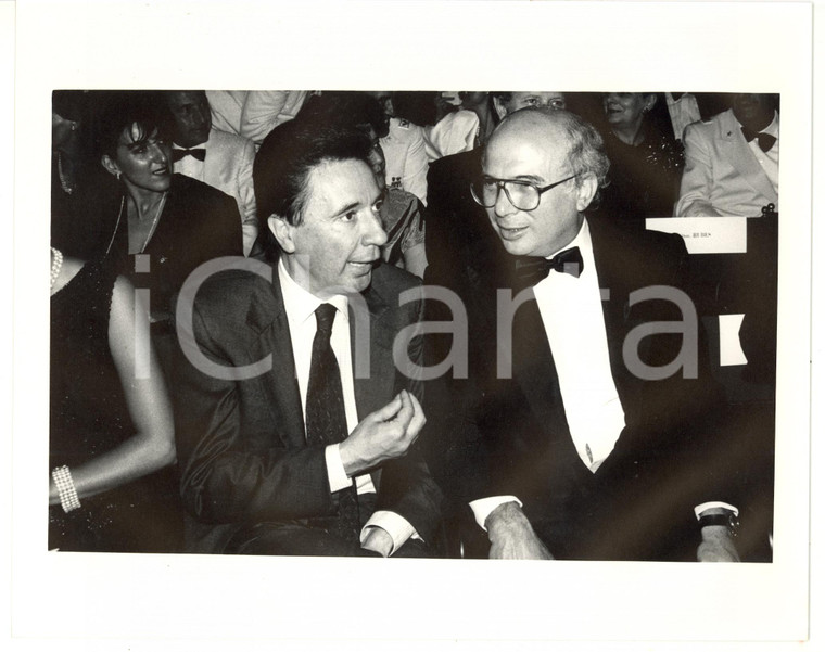 1990 ca POLITICA - DC Carlo FRACANZANI discute con Paolo CIRINO POMICINO *Foto