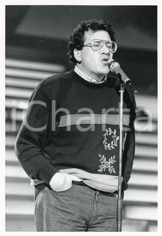 1985 ca FESTIVAL DI SANREMO Peppino DI CAPRI durante esibizione - Foto 20x25 (2)