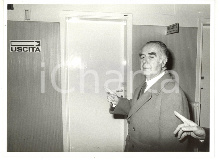 1985 ca POLITICA - PSDI Pier Luigi ROMITA sorpreso da un paparazzo *Foto 24x18