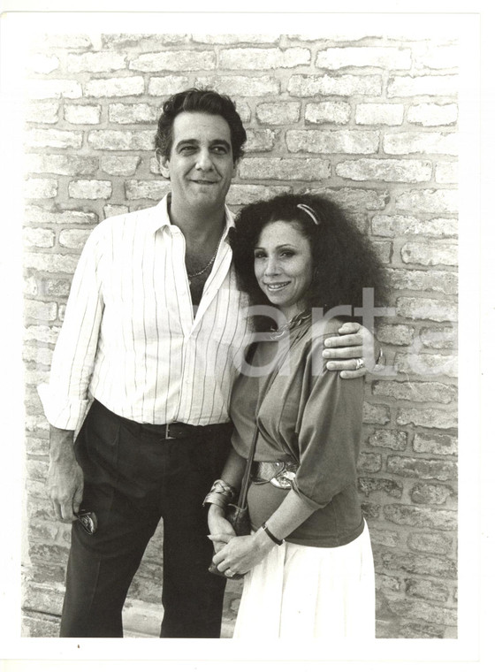 1984 MOSTRA DEL CINEMA DI VENEZIA Julia MIGENES con Placido DOMINGO *Foto 18x24