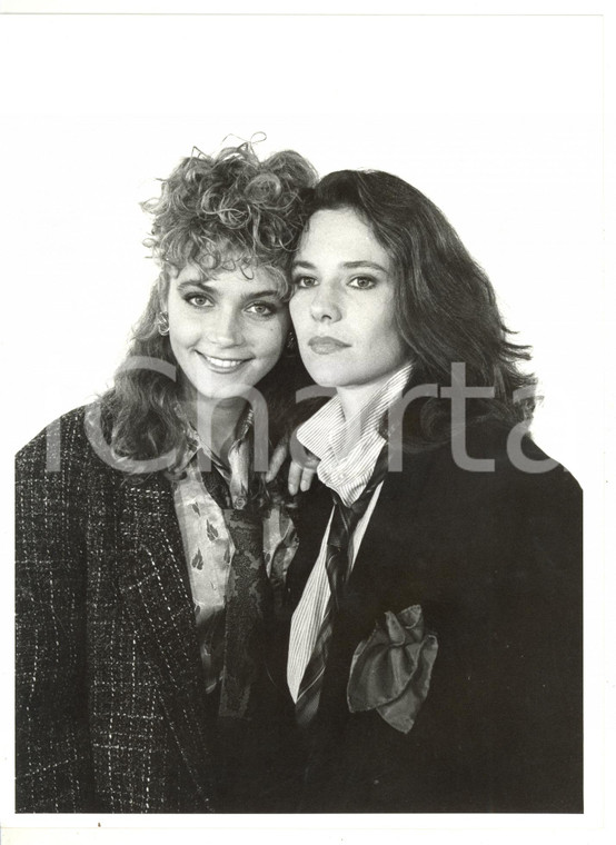 1985 ca RAI Valeria CAVALLI e Giovanna MALDOTTI in abiti maschili *Foto 18x24 cm