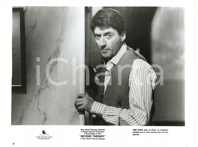 1987 BEYOND THERAPY Tom CONTI sul set del film - Regia di Robert ALTMAN *Foto
