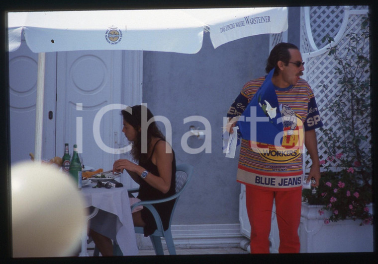 35mm vintage slide* 1995ca ALBERTO CASTAGNA con FRANCESCA RETTONDINI gossip (2)