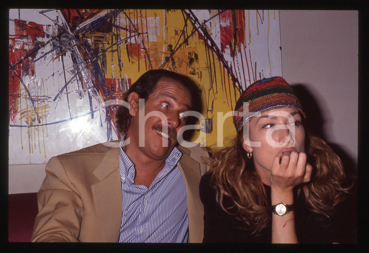 35mm vintage slide* 1995ca ALBERTO CASTAGNA con l'attrice NANCY BRILLI (13)