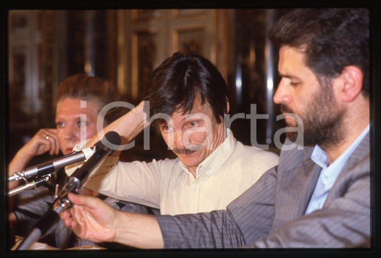 35mm vintage slide*1984 Milano Andrej TARKOVSKIJ  e Roberto FORMIGONI