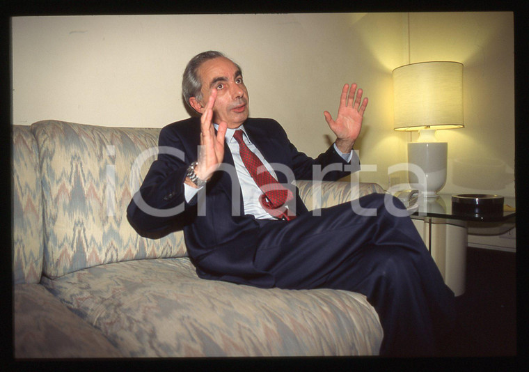 35mm vintage slide* 1996 ROMA Giuliano AMATO presidente ANTITRUST ritratto (9)