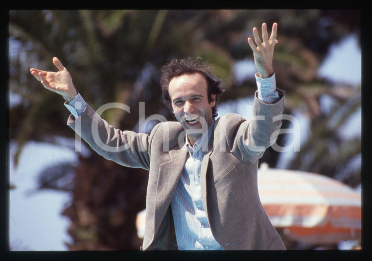 35mm vintage slide* 1990ca Ritratto curioso di Roberto BENIGNI