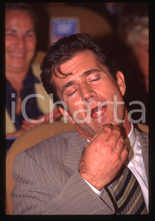 35mm vintage slide* 1990ca Mel GIBSON ritratto curioso (3)