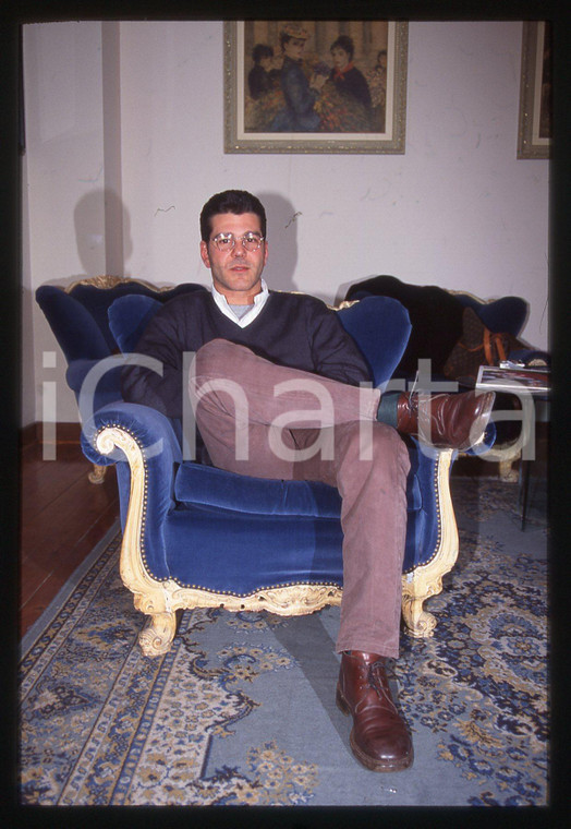 35mm vintage slide* 1990ca Michele ZARRILLO ritratto del cantante