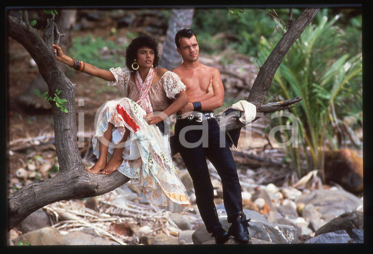 35mm vintage slide* 1985ca Axel BAUER ritratto del cantante (15)