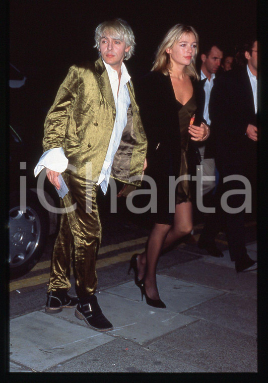 35mm vintage slide*1990ca Nick RHODES tastierista DURAN DURAN e Madeline FARLEY*