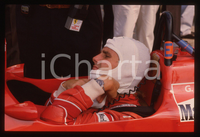 35mm vintage slide* 1988 MONZA - Gerhard BERGER ritratto del pilota FERRARI (9)