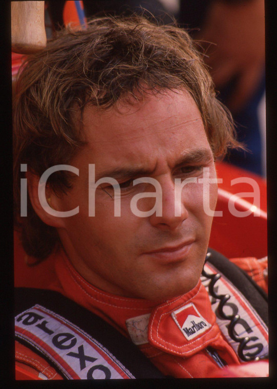 35mm vintage slide* 1988 FORMULA 1 Gerhard BERGER ritratto del pilota FERRARI