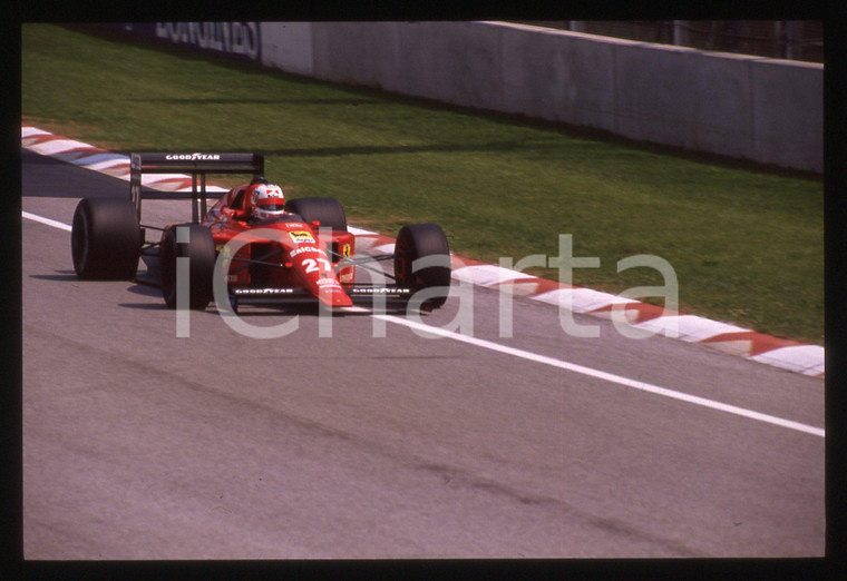 35mm vintage slide* 1989 FORMULA 1 - Nigel MANSELL su FERRARI 640 F1 (2)