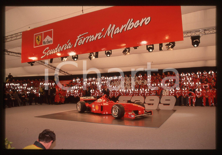 35mm vintage slide* 1999 MARANELLO FORMULA 1 - Presentazione FERRARI F399 (4)