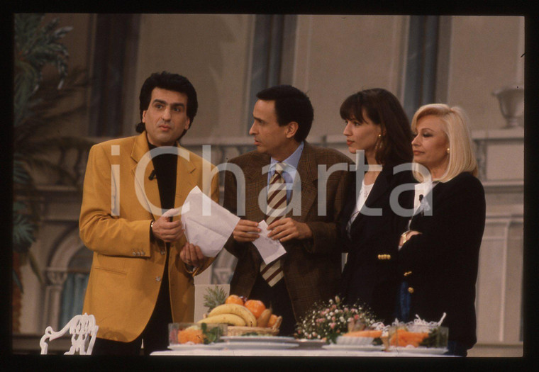 35mm vintage slide* 1991 PIACERE RAI 1 Raffaella CARRA' Toto CUTUGNO Gigi SABANI