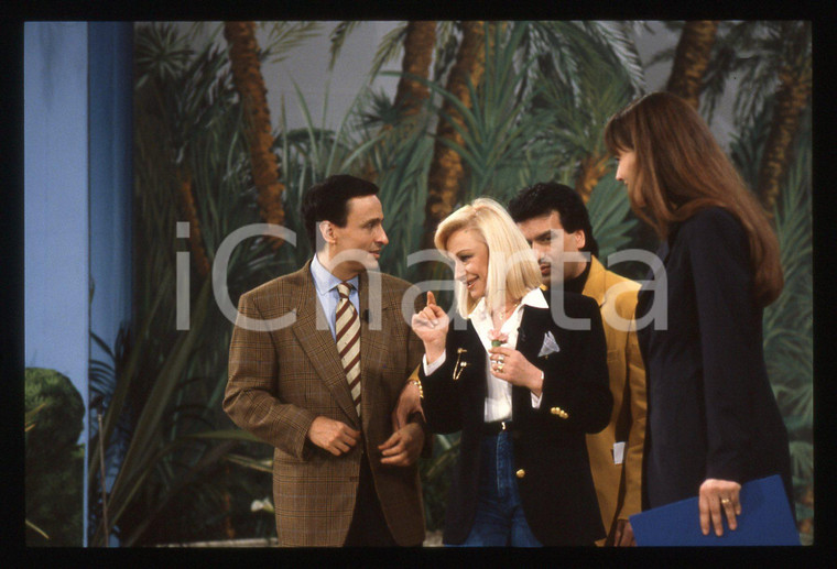 35mm vintage slide* 1991 PIACERE RAI 1 Raffaella CARRA' Gigi SABANI Toto CUTUGNO