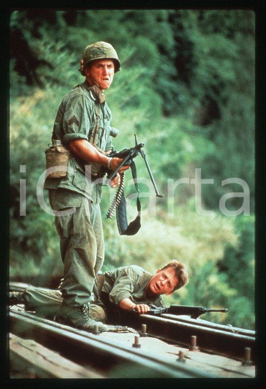 35mm vintage slide* 1989 Film CASUALTIES OF WAR - Michael J. FOX e Sean PENN *