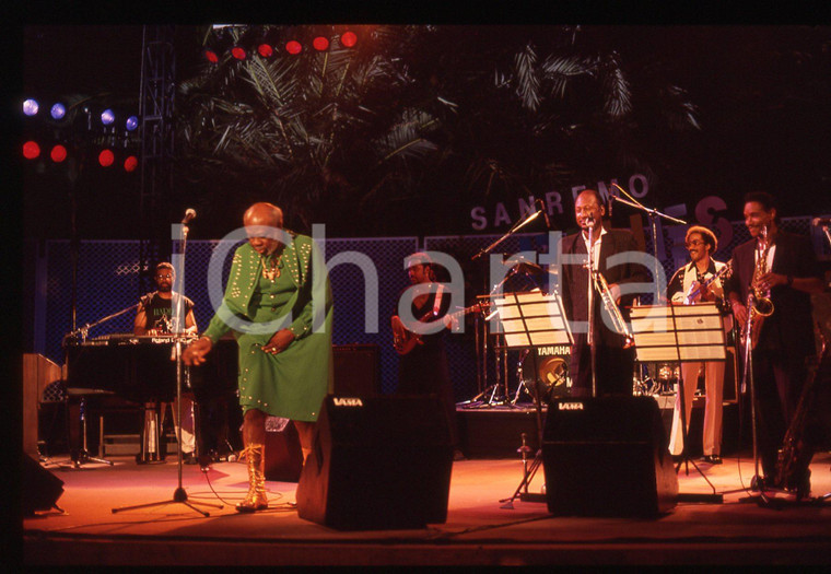 35mm vintage slide* 1991 Festival SANREMO Blues - Rufus THOMAS in concerto (5)