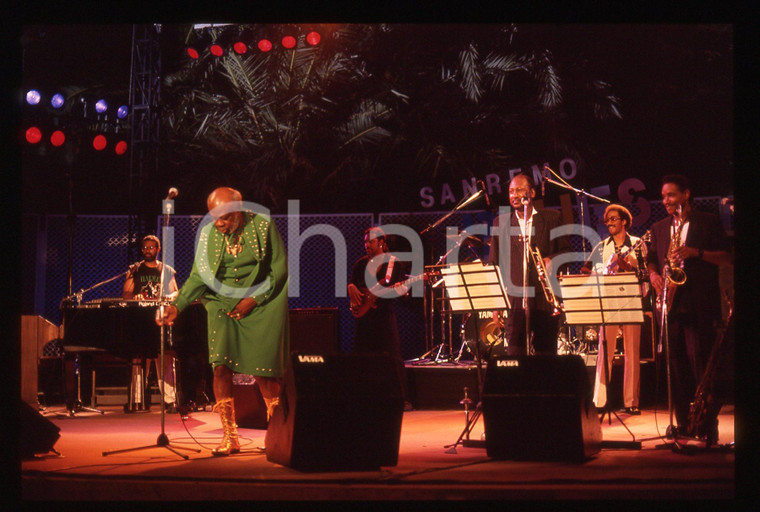 35mm vintage slide* 1991 Festival SANREMO Blues - Rufus THOMAS in concerto (11)