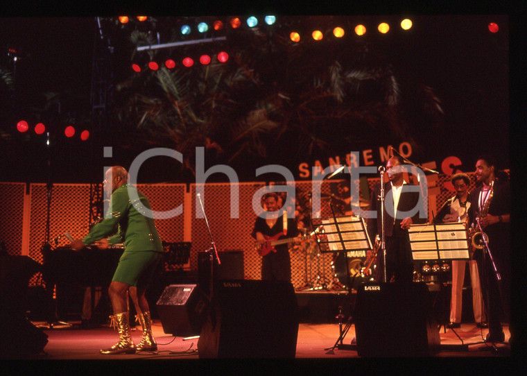 35mm vintage slide* 1991 SANREMO - Rufus THOMAS al Blues Festival (11)