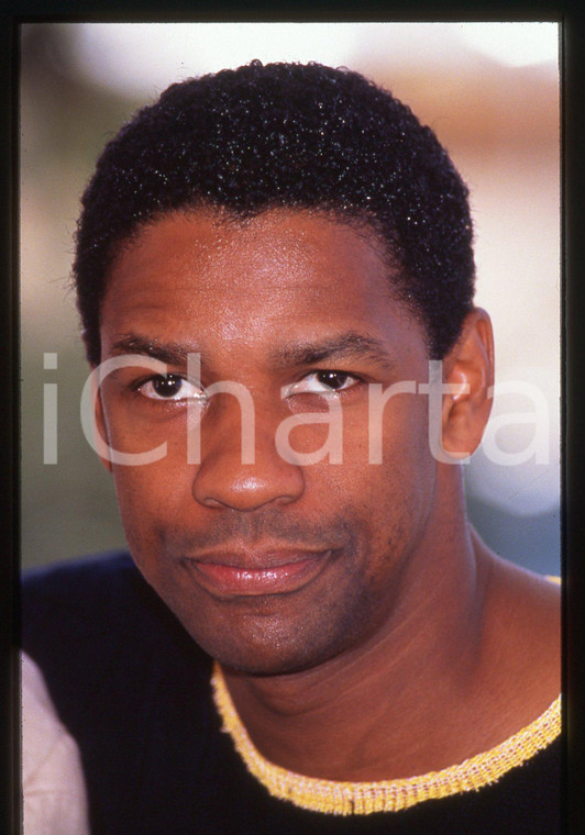 35mm vintage slide* 1993 Festival CANNES - Denzel WASHINGTON ritratto attore (2)